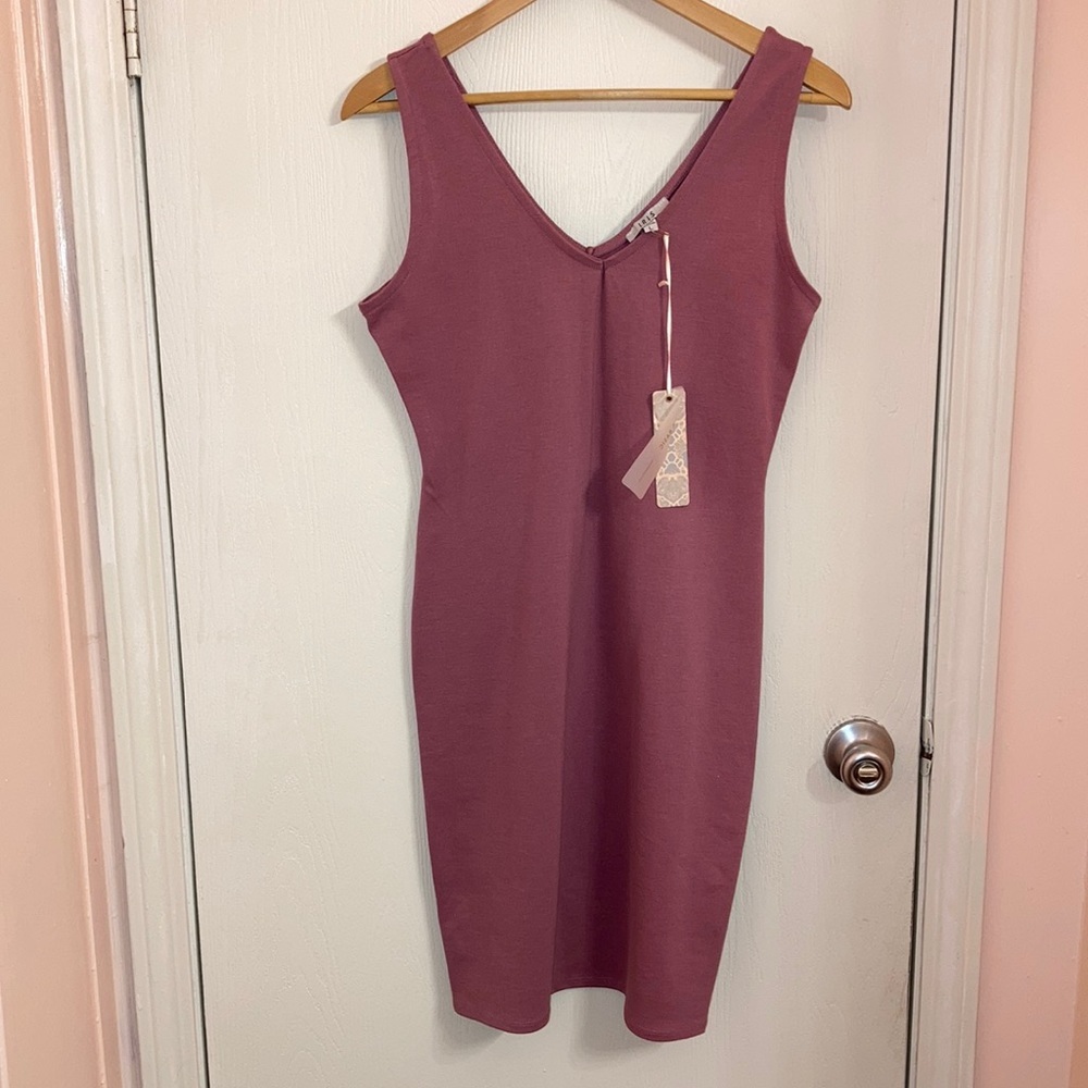Beautiful blush colored sleeveless dress